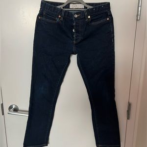 Topman Slim 32/30 Dark Blue Jeans